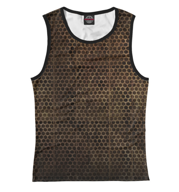 Майка для девочки с изображением Сетка цвета Белый