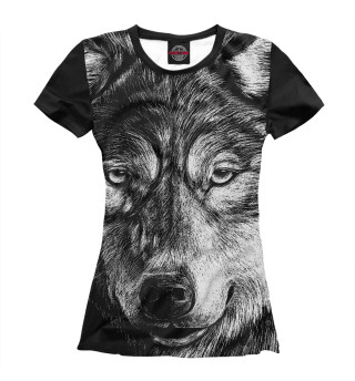 Женская футболка Wolf