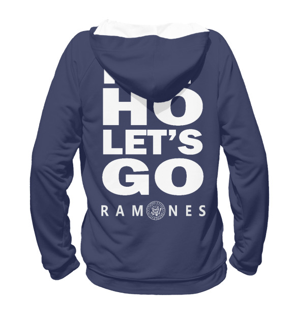 Женское худи с изображением Ramones цвета Белый