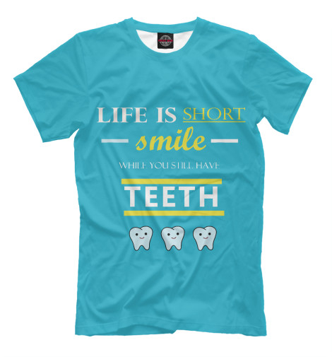 

Футболки Print Bar, Грязно-голубой, Dental Wisdom