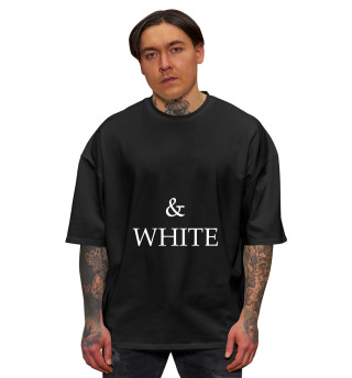 Мужская футболка оверсайз Black & White