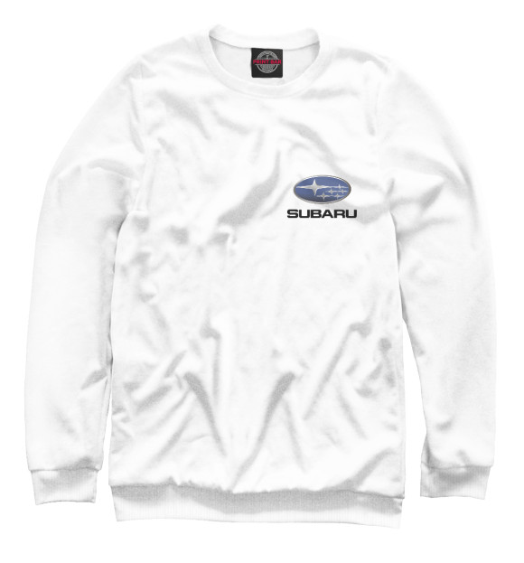 Свитшот для девочек с изображением Subaru цвета Белый