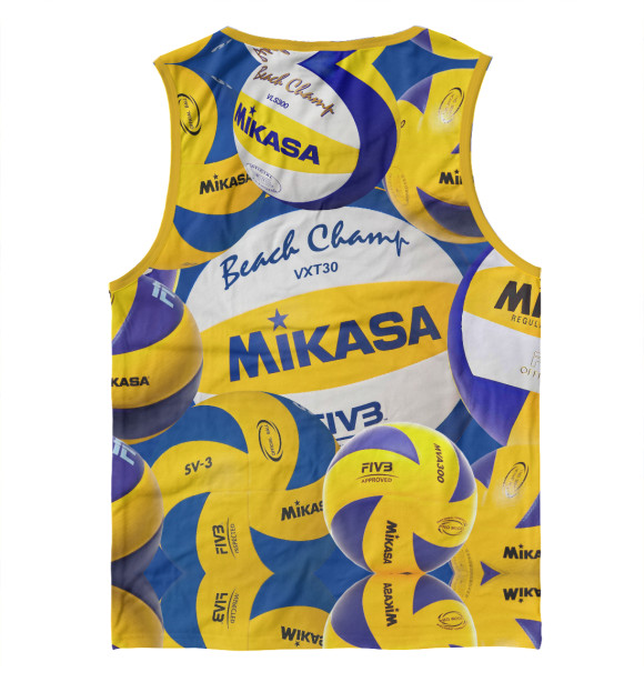 Майка для мальчика с изображением Beach volleyball (Mikasa) цвета Белый