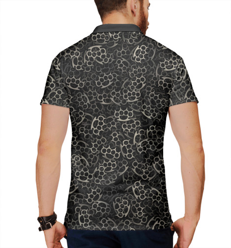 

Поло Print Bar, Белый, Кастеты