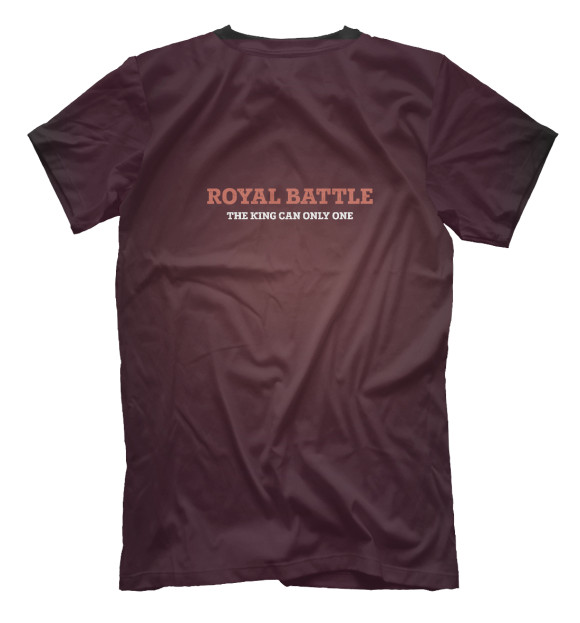 Мужская футболка с изображением Royal Battle цвета Белый