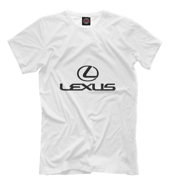 Мужская футболка с изображением Lexus цвета Белый