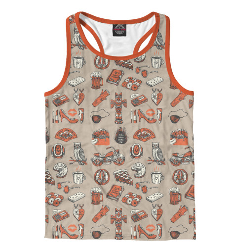 

Майки борцовки Print Bar, Белый, Twin Peaks Symbols