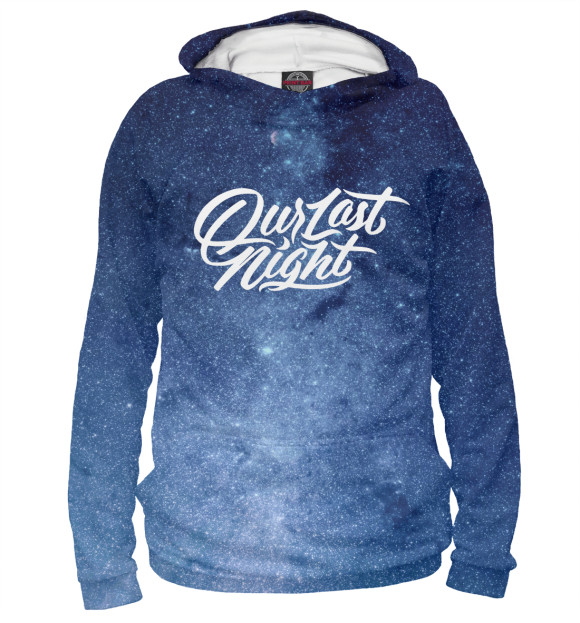 Женское худи с изображением Our Last Night цвета Белый