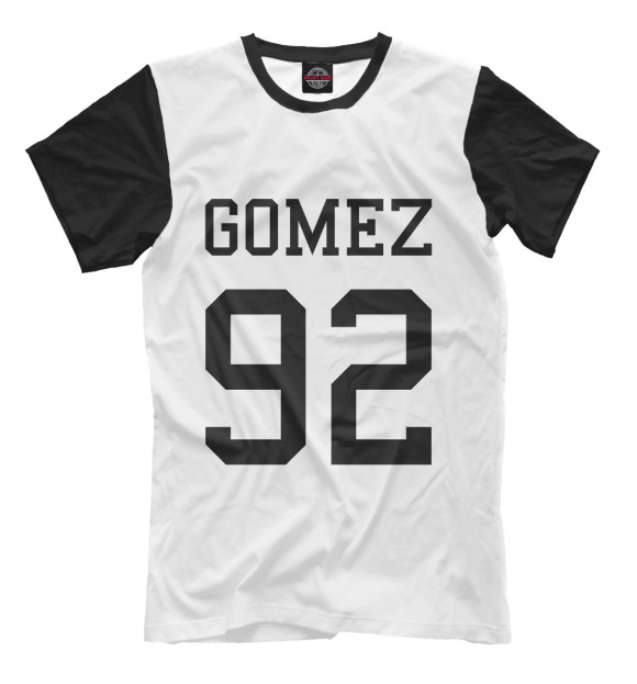 Мужская футболка с изображением Selena Gomez цвета Молочно-белый