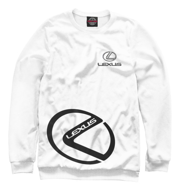 Женский свитшот с изображением Lexus цвета Белый