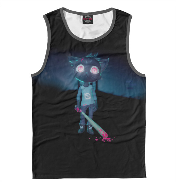 Мужская майка с изображением Night in the Woods цвета Белый