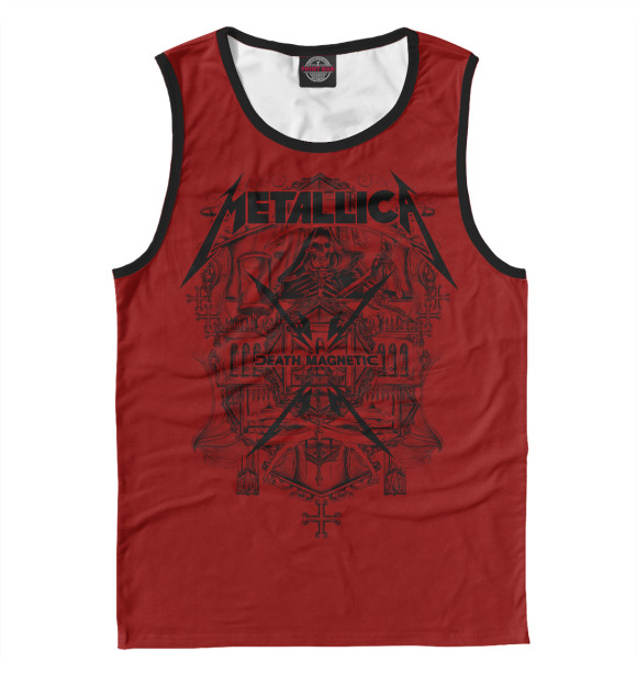 Мужская майка с изображением Metallica thrash band цвета Белый