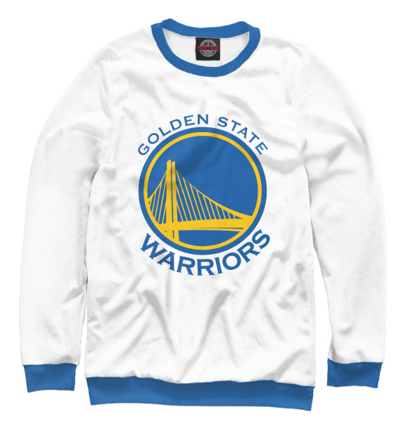 Свитшот для девочек с изображением Golden State Warriors цвета Белый
