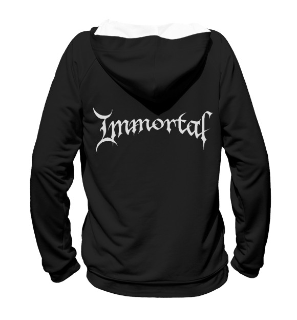 Женское худи с изображением Immortal Art цвета Белый