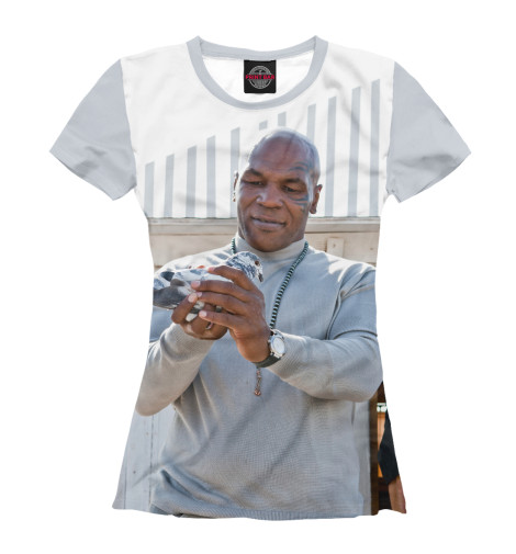 

Футболки Print Bar, Белый, Майк Тайсон