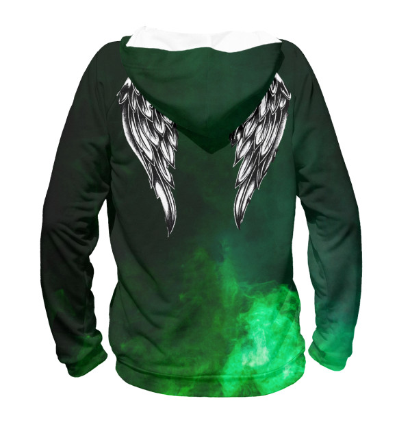 Женское худи с изображением Иггдрасиль цвета Белый