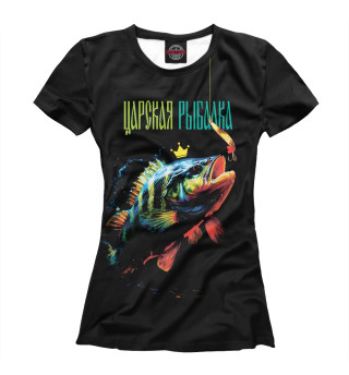 Женская футболка Царская рыбалка