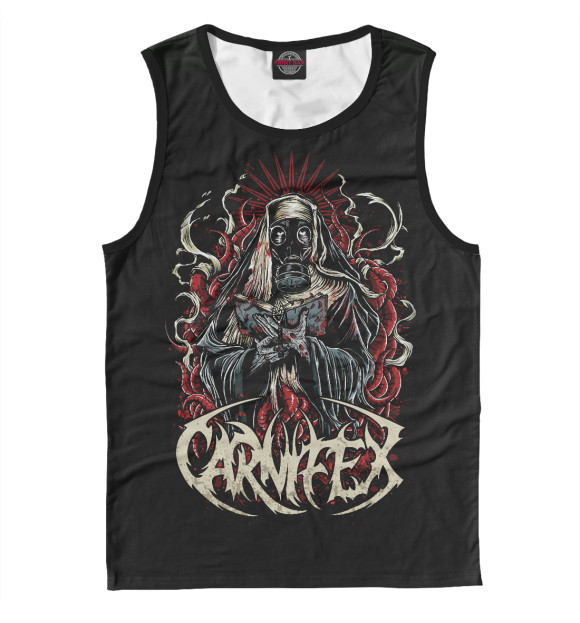 Мужская майка с изображением Carnifex цвета Белый