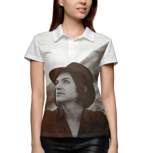 

Поло Print Bar, Белый, Brian Molko LLL