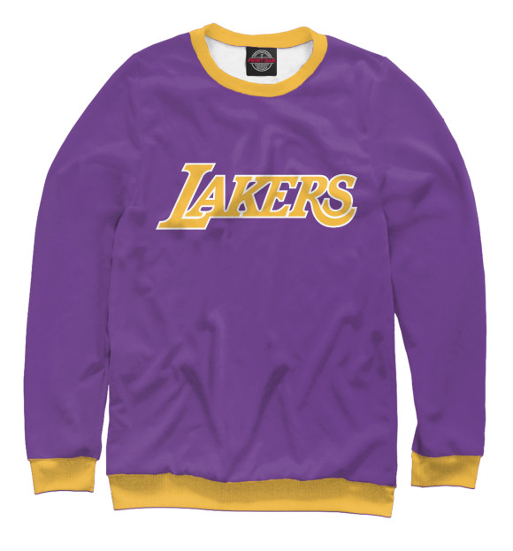 Мужской свитшот с изображением Lakers цвета Белый