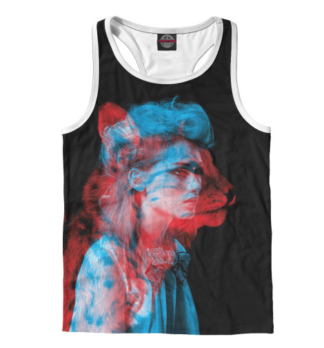 

Майки борцовки Print Bar, Белый, Девушка кошка 3D