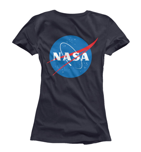 Женская футболка с изображением Nasa i need my space цвета Белый