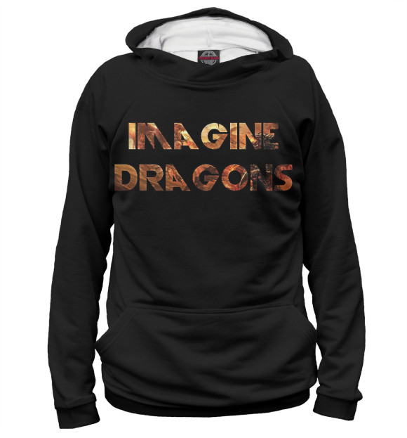 Худи для девочки с изображением Imagine Dragons цвета Белый