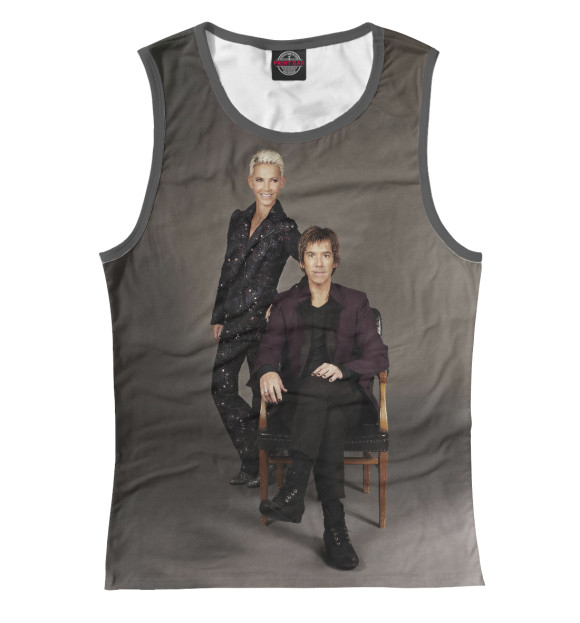 Майка для девочки с изображением Roxette цвета Белый