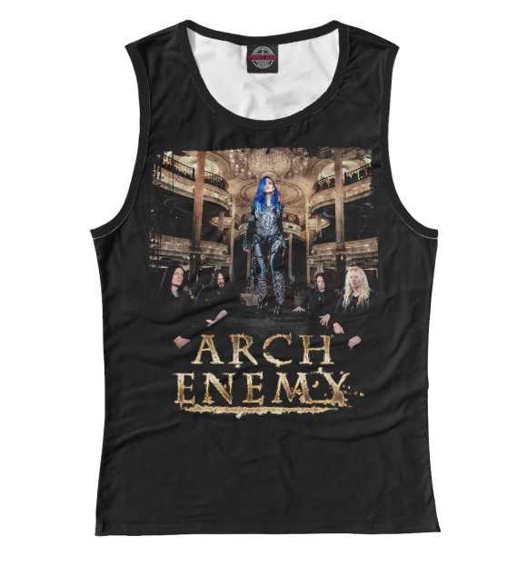 Майка для девочки с изображением Arch Enemy цвета Белый