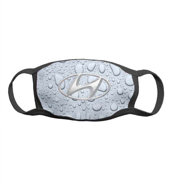 Маска тканевая с изображением Hyundai \ Хёнде цвета Белый