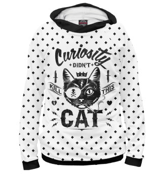 Женское худи Curiosity Cat