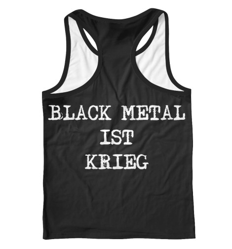 

Майки борцовки Print Bar, Белый, Black Metal Ist Krieg