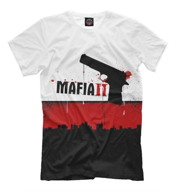 Мужская футболка с изображением Mafia II цвета Молочно-белый