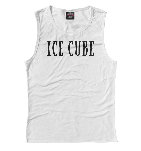 Майка для девочки с изображением Ice Cube цвета Белый