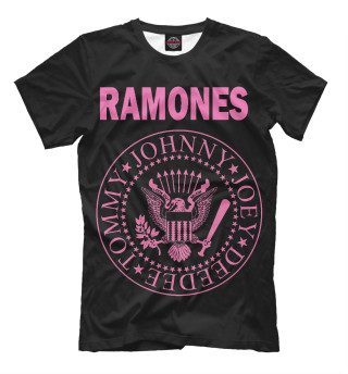 Мужская футболка RAMONES PINK