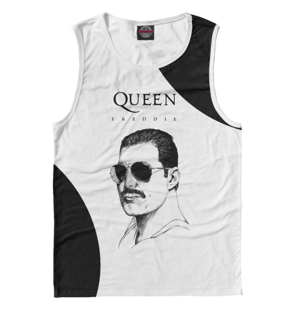 Мужская майка с изображением Queen цвета Белый