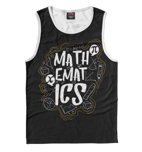 

Майки Print Bar, Белый, Математика