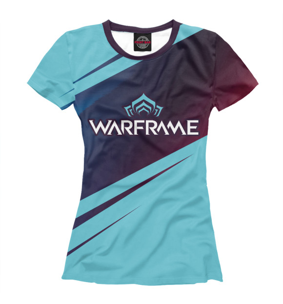 Женская футболка с изображением Warframe / Варфрейм цвета Белый
