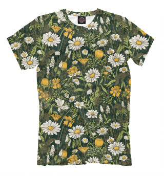 Мужская футболка Лесная цветочная поляна