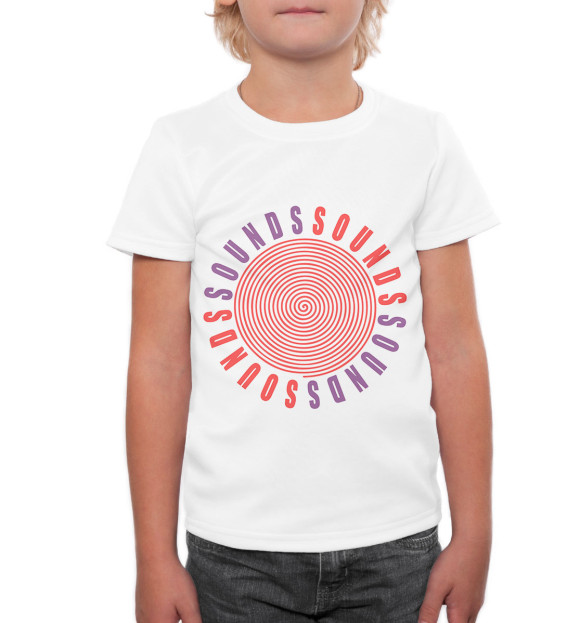 Футболка для мальчиков с изображением Nirvana цвета Белый