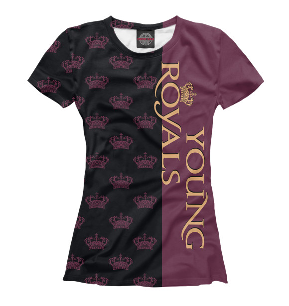 Футболка для девочек с изображением Молодые монархи цвета Белый