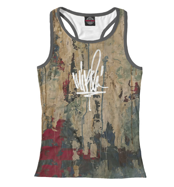 Женская майка-борцовка с изображением Mike Shinoda – Post Traumatic цвета Белый