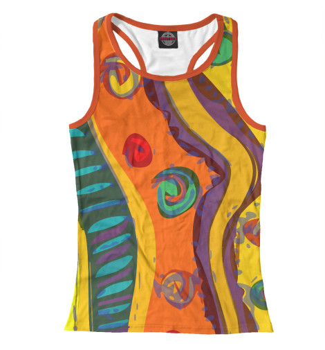 

Майки борцовки Print Bar, Белый, African orange