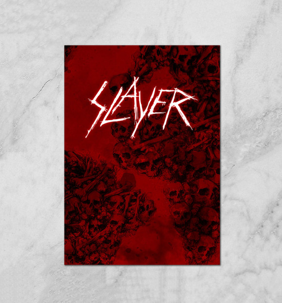 Плакат с изображением Slayer цвета Белый