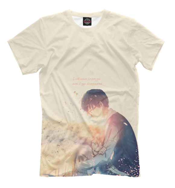 Футболка для мальчиков с изображением Твоя апрельская ложь цвета Бежевый