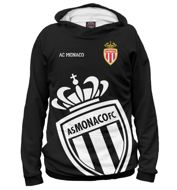 Женское худи с изображением Monaco цвета Белый