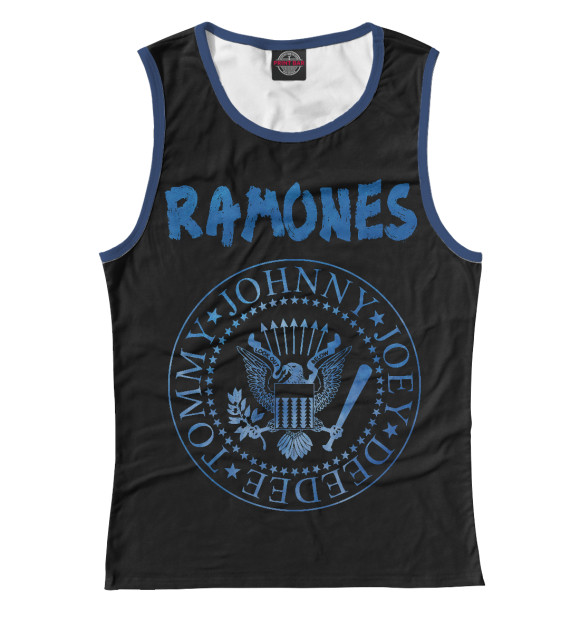 Женская майка с изображением Ramones цвета Белый