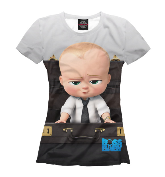 Женская футболка с изображением Boss Baby цвета Белый