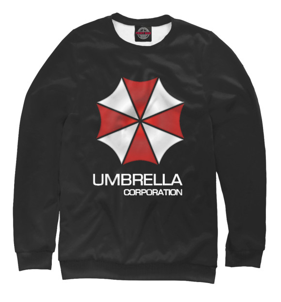 Мужской свитшот с изображением Umbrella corporation цвета Белый