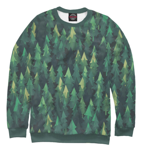 Свитшоты Print Bar, Белый, Simple forest